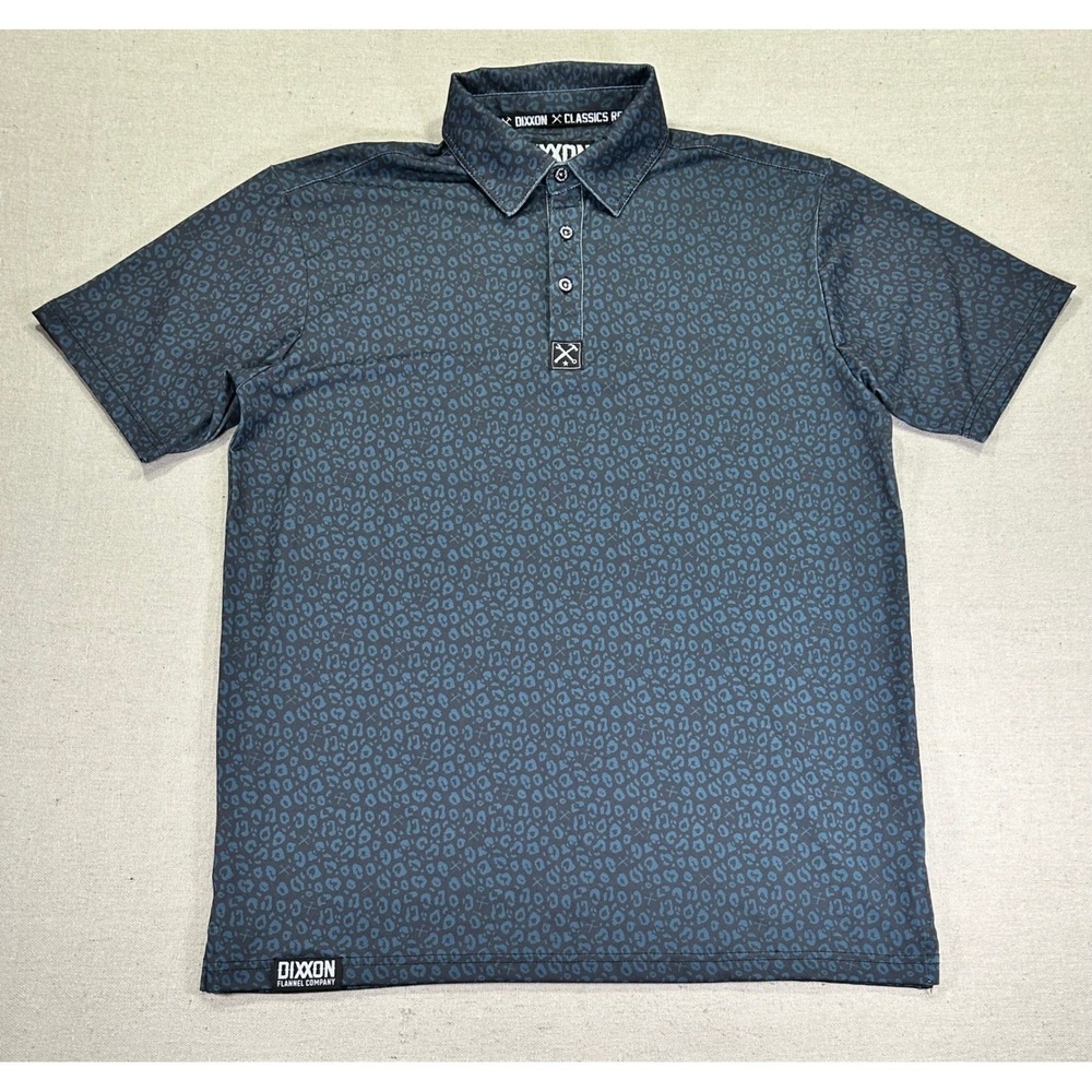 DIXXON Flannel Co Men's‎ Medium Golf Polo Performance AOP Shirt